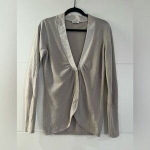Brunello Cucinelli Cashmere Italian Cardigan Sweater M Women’s Beige MSRP $2,180
